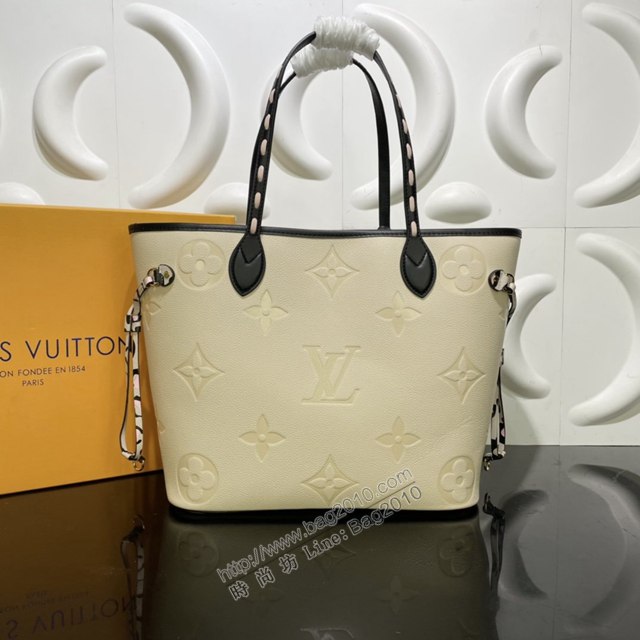 LV專櫃新款女包 路易威登2021秋季Wild at Heart膠囊系列Neverfull中號手袋 M58525 LV全皮購物袋  ydh4282